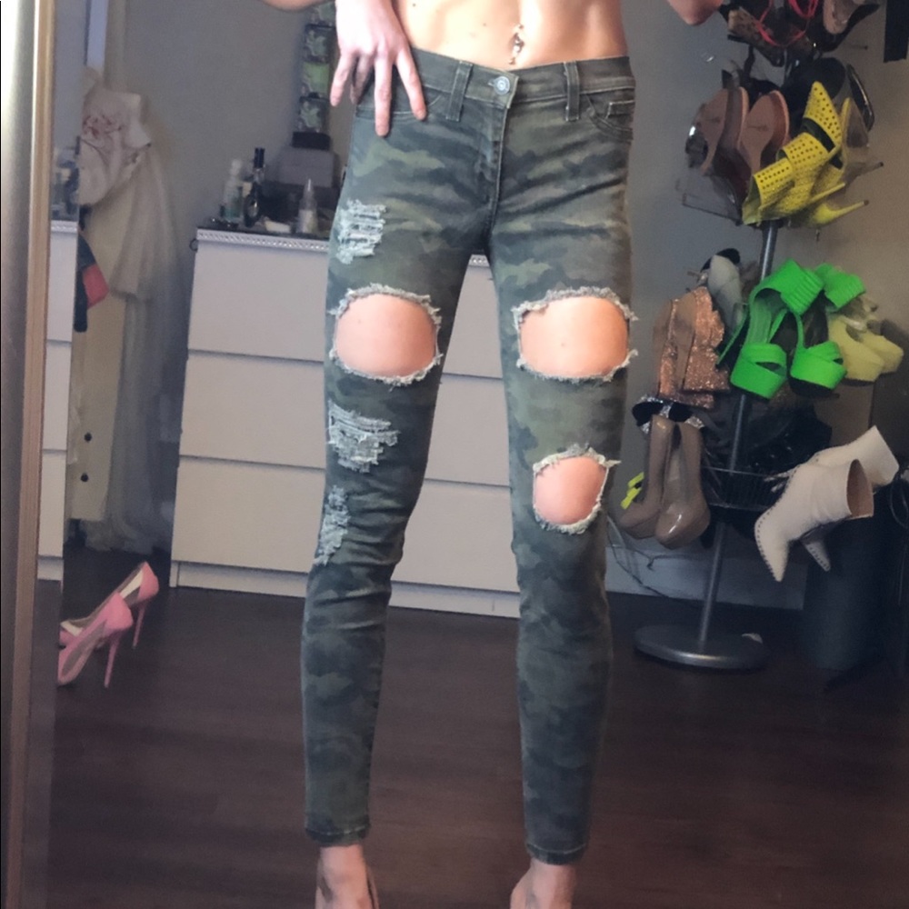 NWOT fashion nova brand camouflage denim